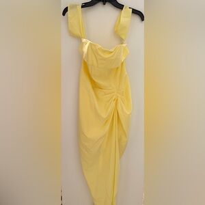 Elegant Yellow Women's Dress